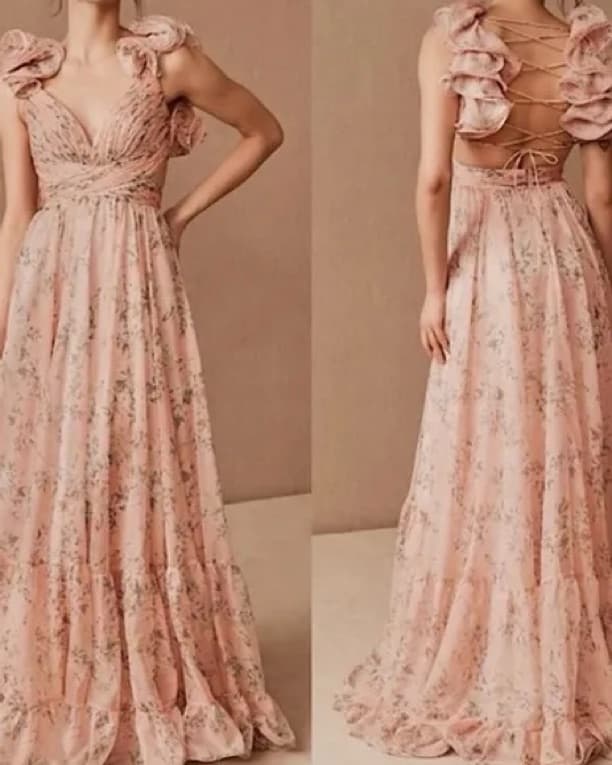 Mac Duggal Indy A-Line Ruffled Gown - Image 6