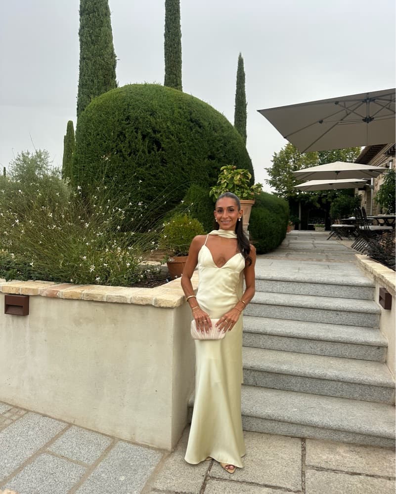 Zara Yellow Scarf Maxi Dress - Image 4