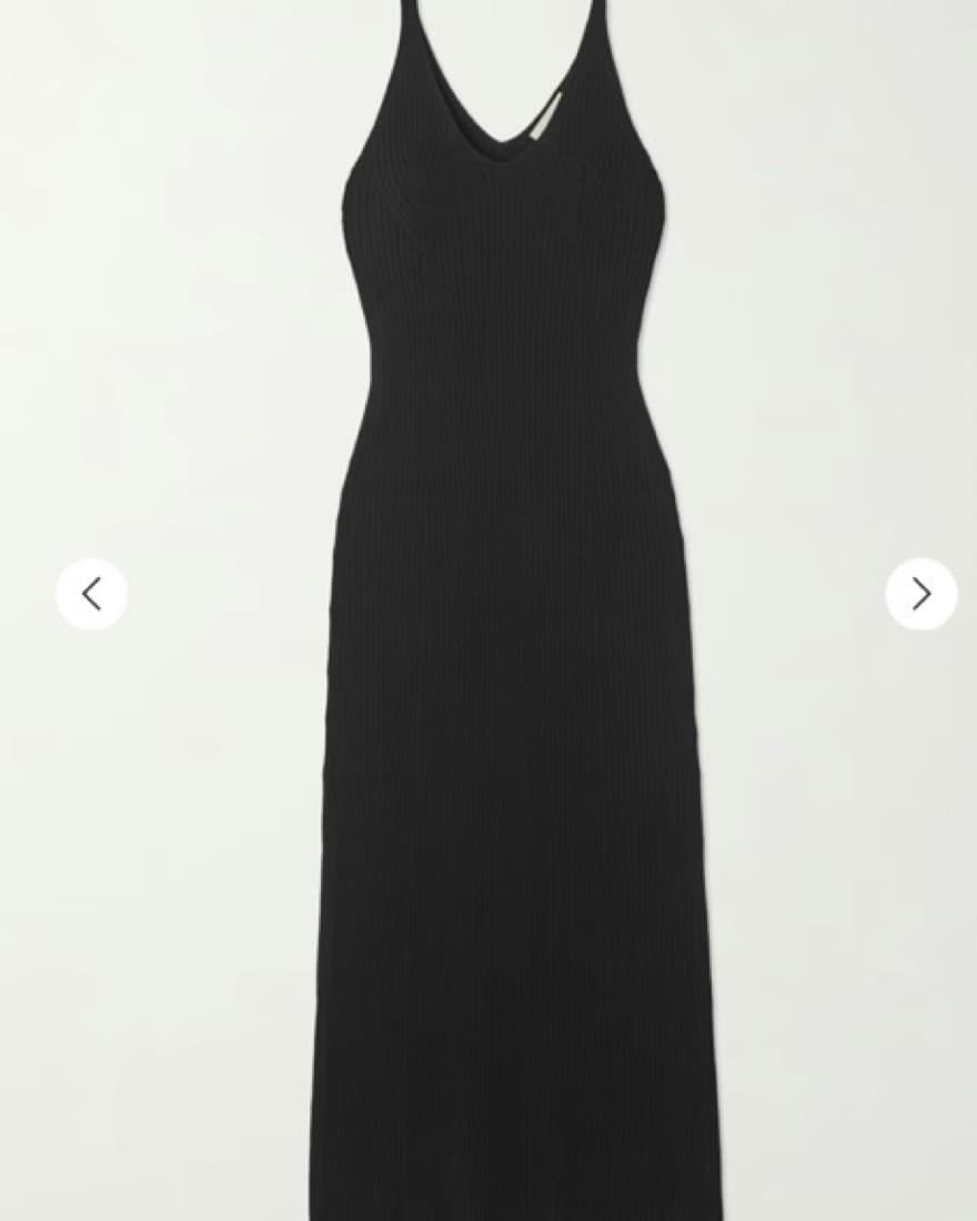 Loulou Studio Rib Silk Blend Midi Dress - Image 3