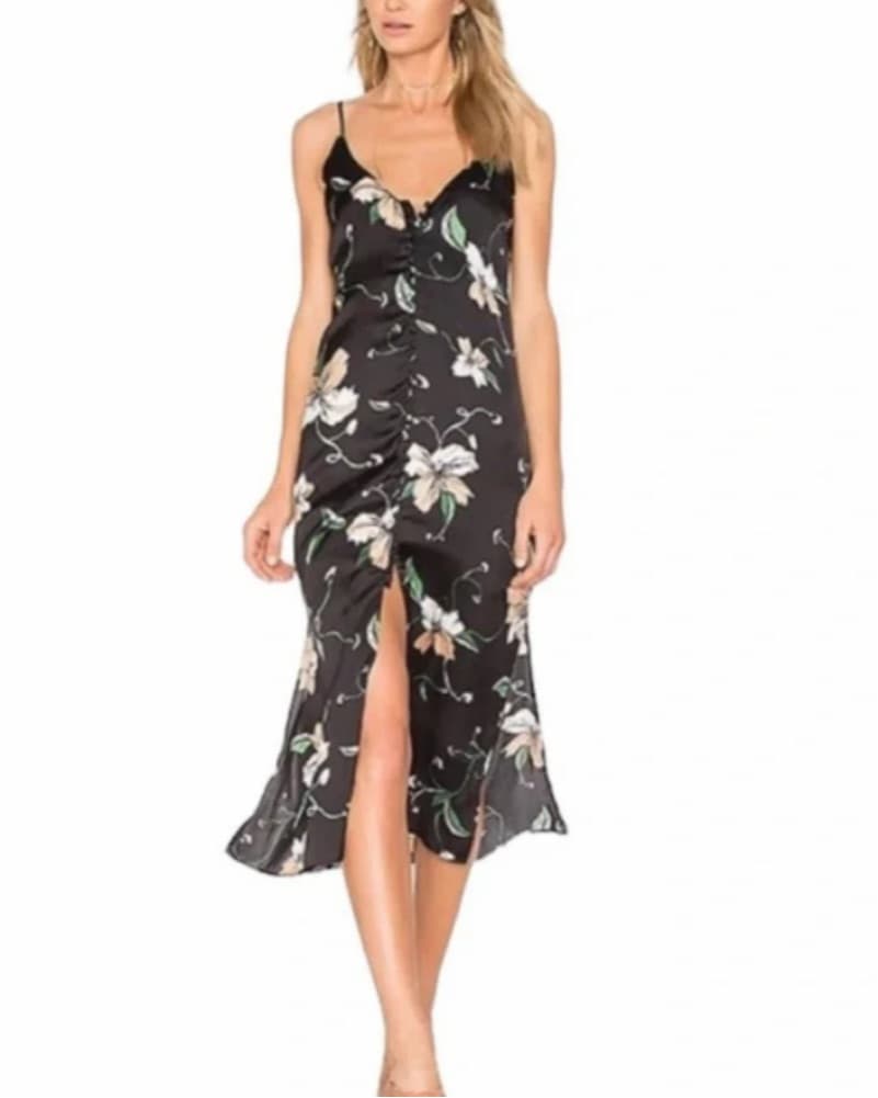  Bardot Hibiscus Slip Dress - Image 1