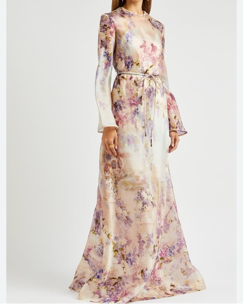 Zimmerman Long Floral Wedding Gown  - Image 4