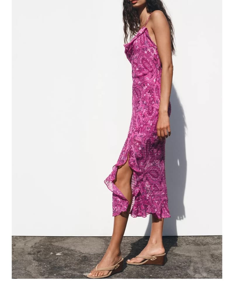 Vibrant Floral Midi Dress - Image 4