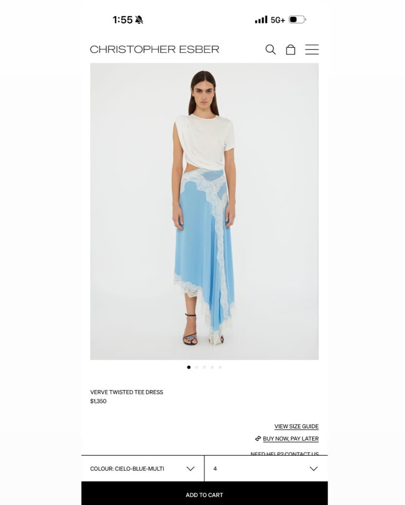 Christopher Esber Asymmetrical Dress  - Image 5