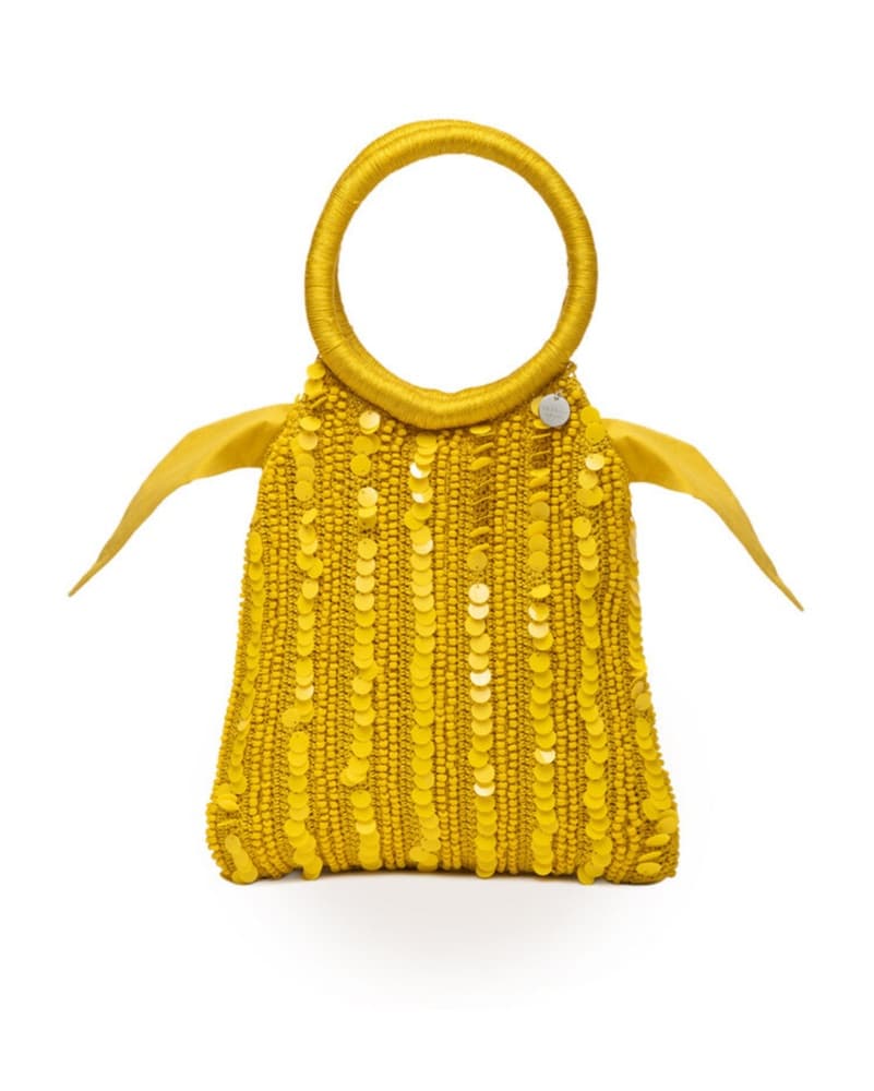 Merlette Embellished Yellow Bag  - Image 2