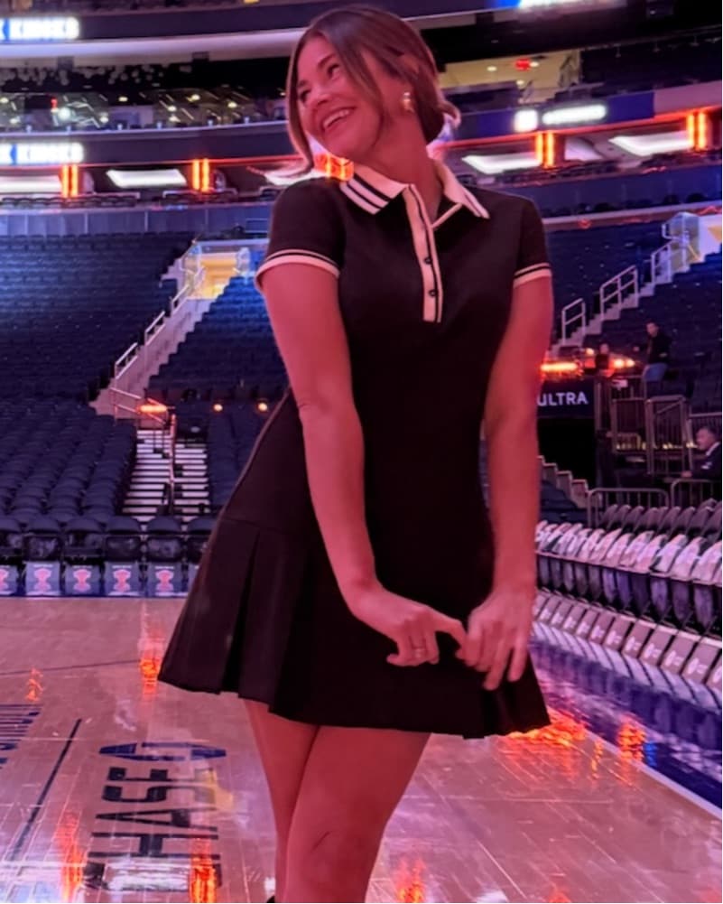 Zara Brown Pleated Polo Dress - Image 3