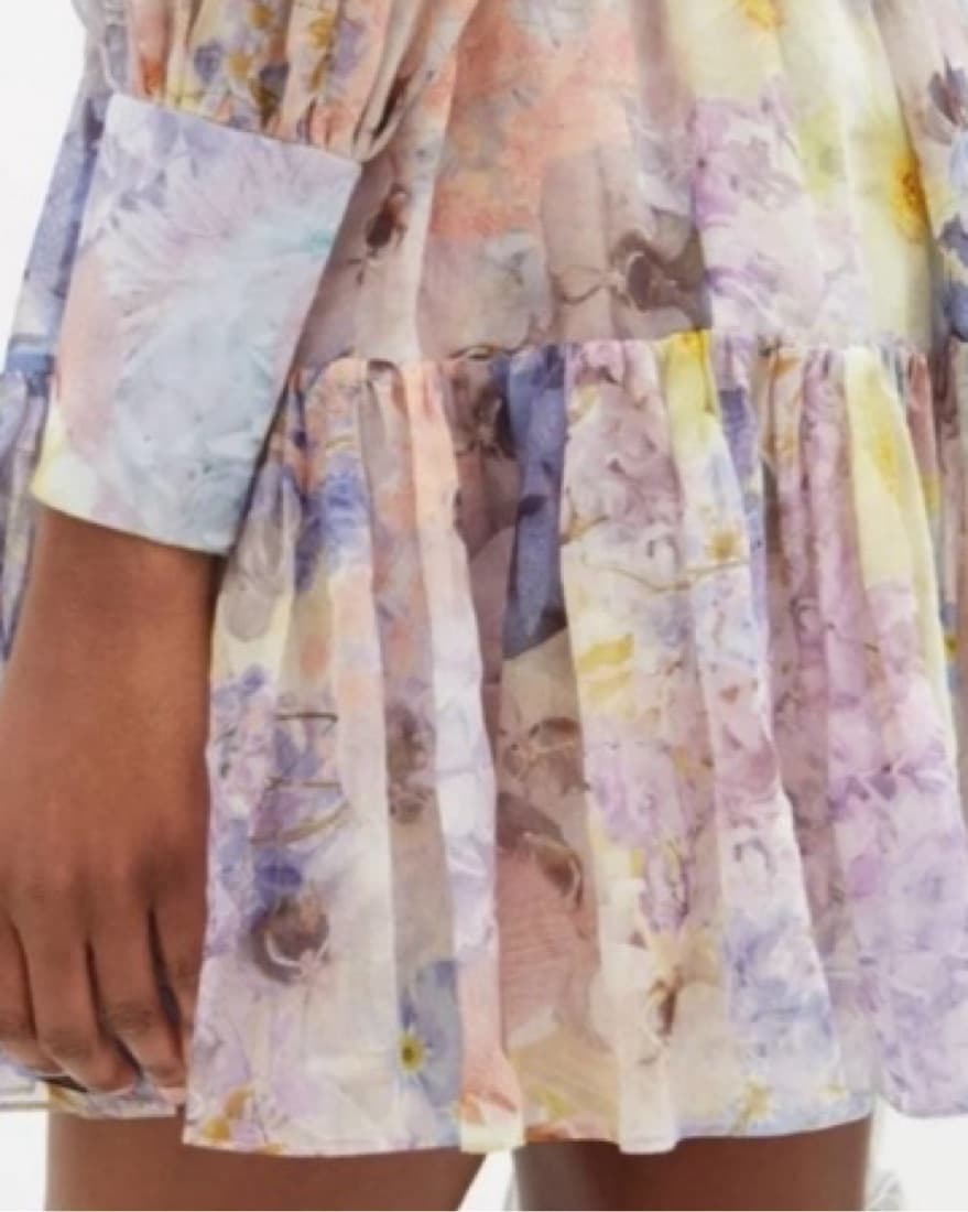 Zimmermann Rhythmic Lantern Minidress - Image 2
