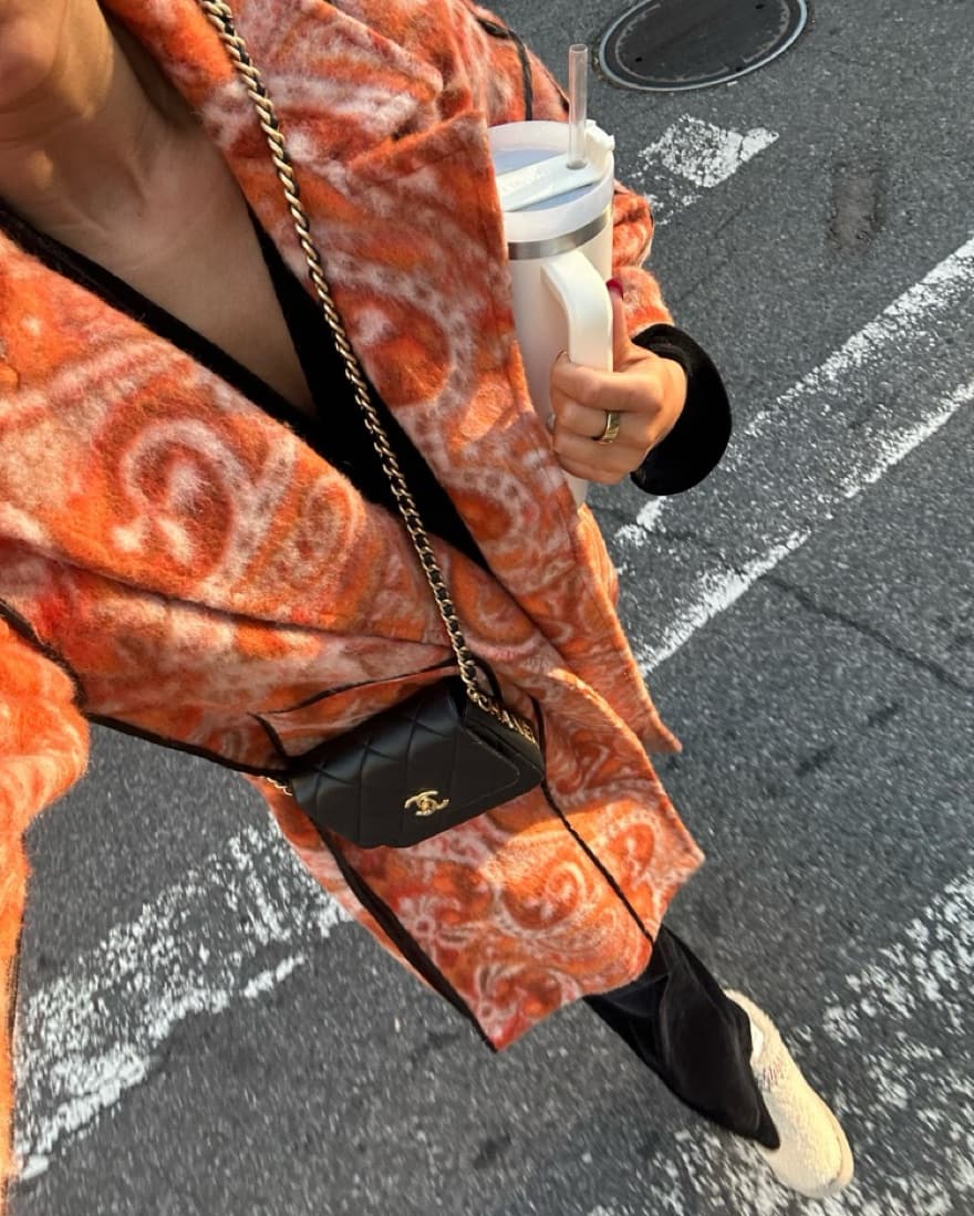Orange Anthropologie Parka Coat  - Image 4