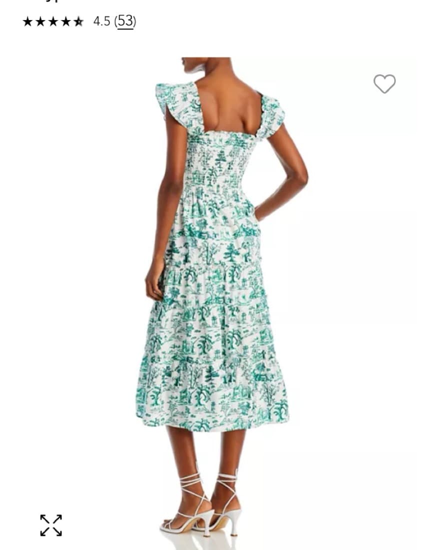 AQUA Calypso Tiered Smock Dress - Image 3