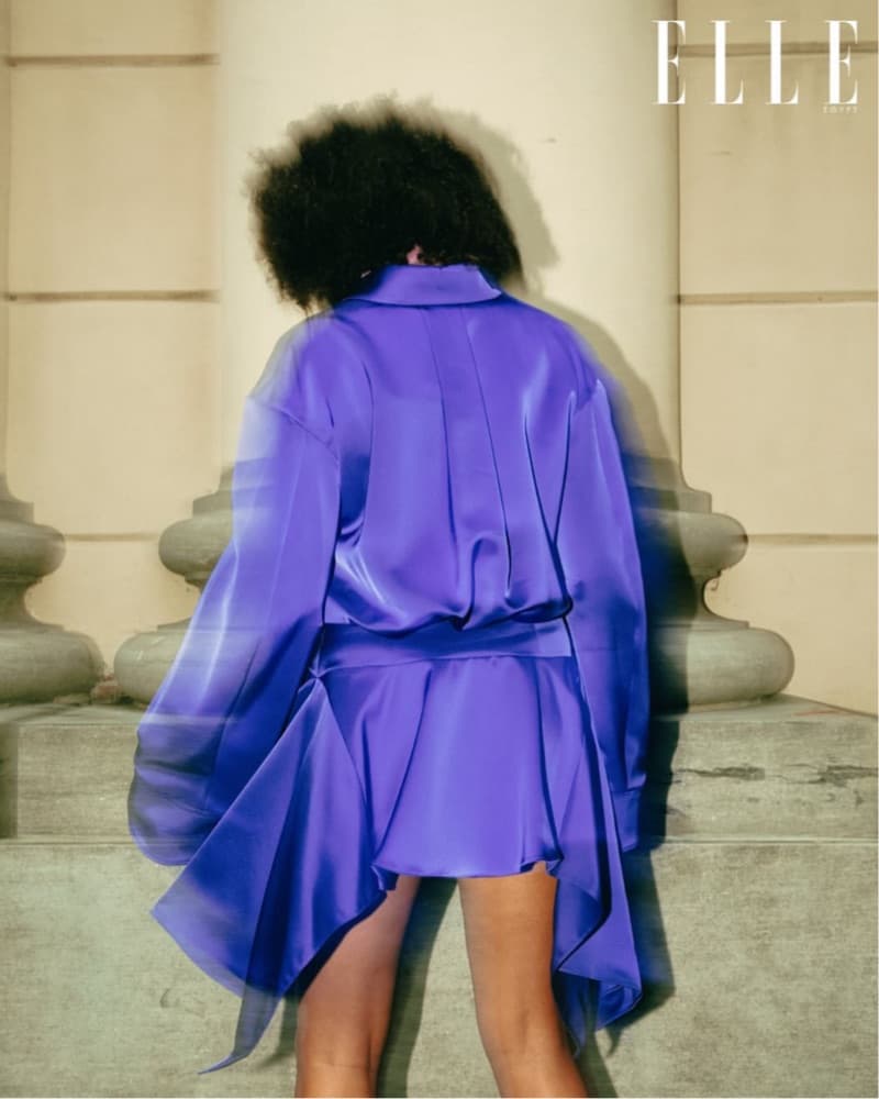 THE ATTICO Vivid Violet Satin Mini Dress - Image 5