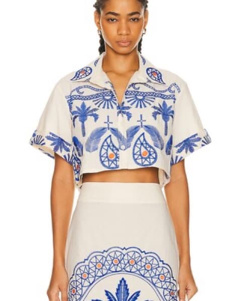Vibrant Tropical-Inspired Maxi Skirt Set - Image 2