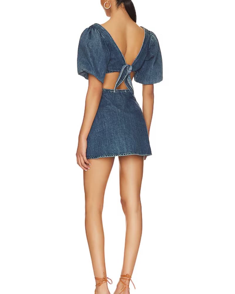 City Cut Out Dress In Deep End - Image 4