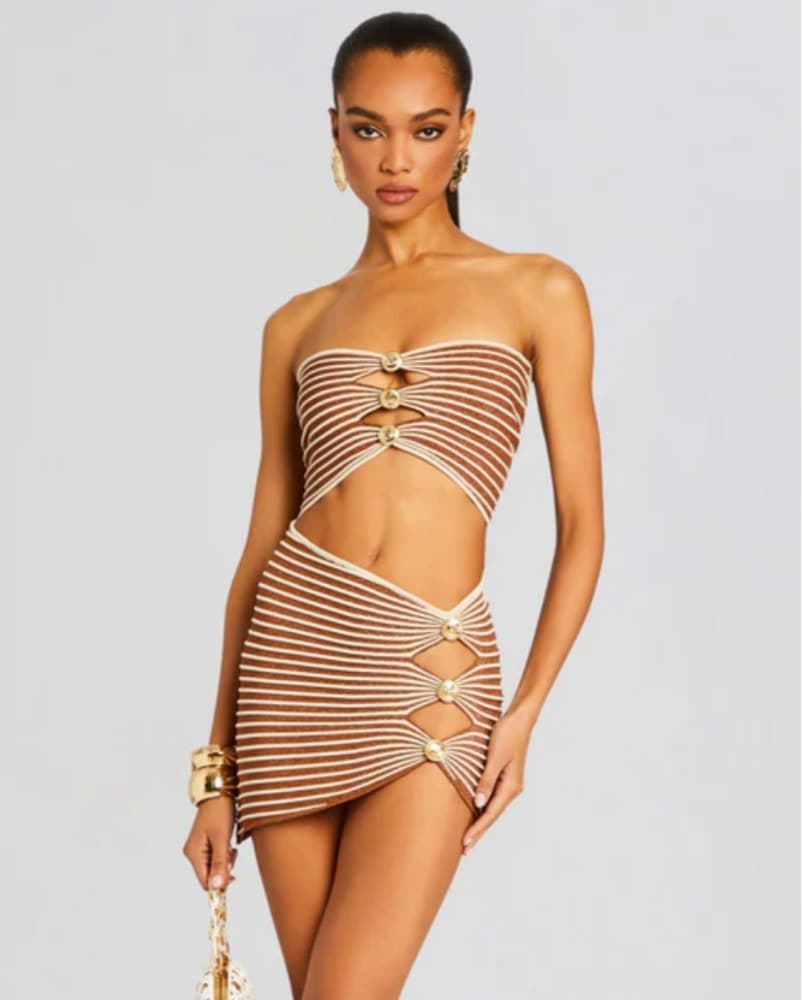 Retrofete Brown Hydra Skirt - Image 2