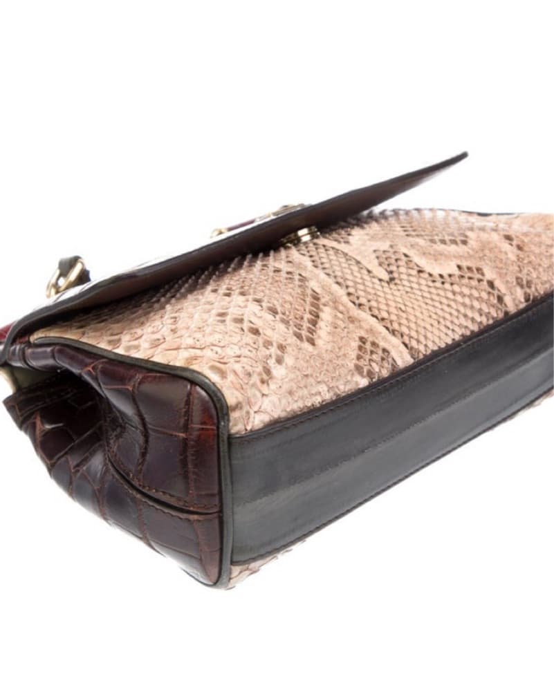 Dolce & Gabbana Snakeskin Top Handle Bag - Image 5