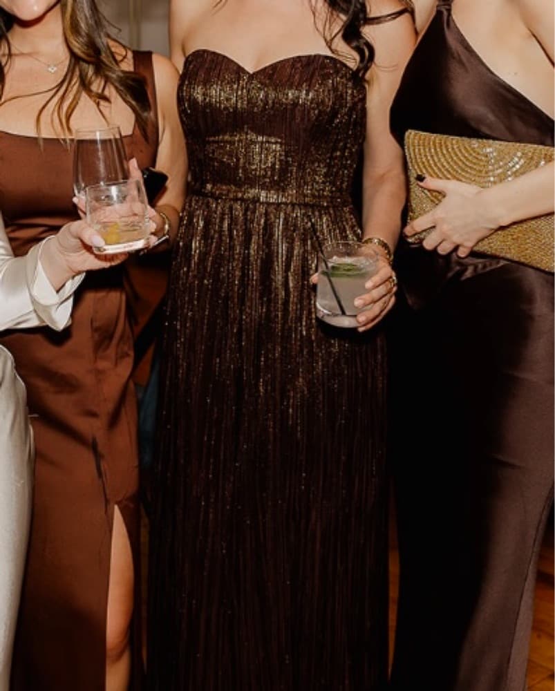 Dress The Population Audrina Plissé Gown - Image 5