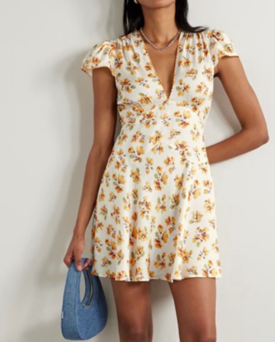 DÔEN Floral Mini Dress - Image 1