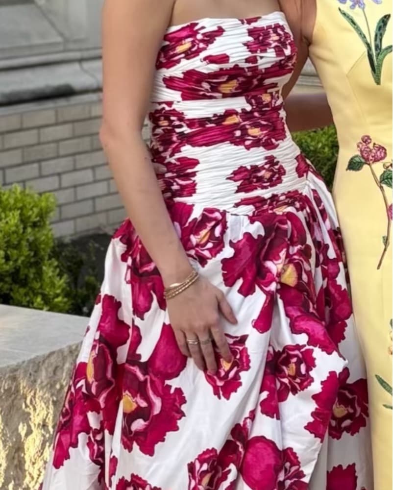 AJE Behold Strapless Midi Dress - Image 2