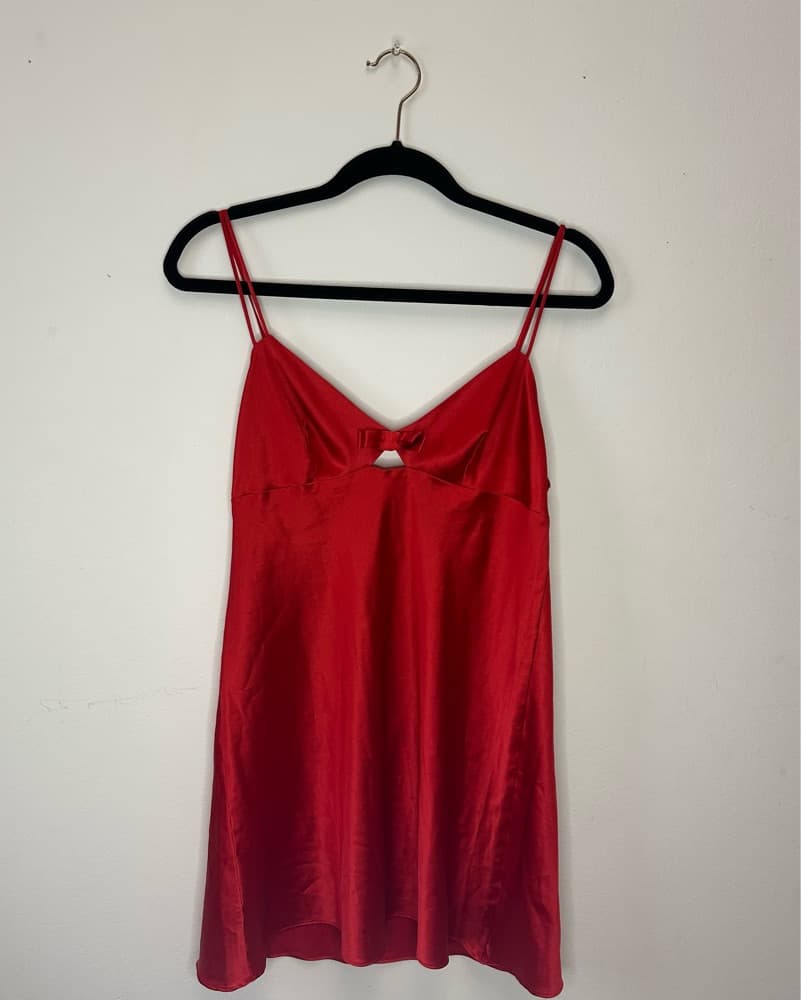 Red Victoria’s Secret Slip Dress - Image 4
