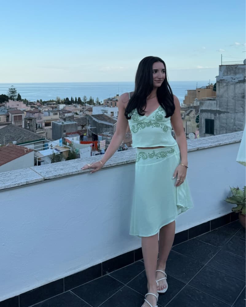 Light Green Midi Skirt Set  - Image 4