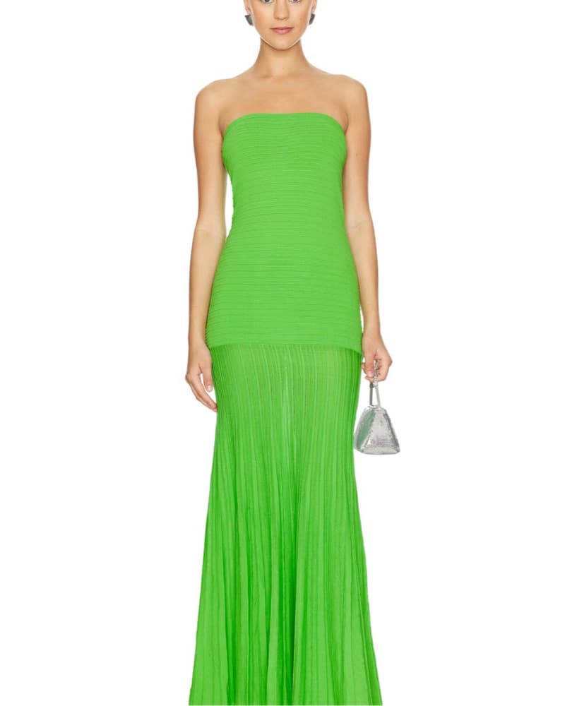 Lime Green Tube Dress  - Image 1
