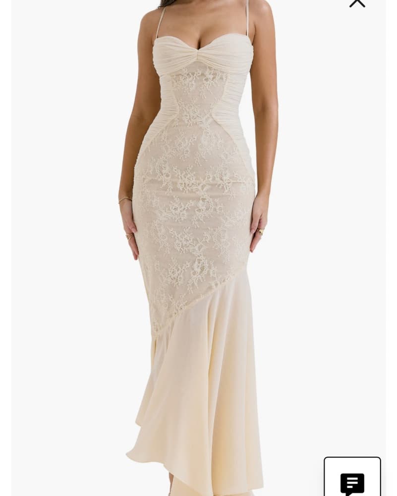 House Of CB Felicia Lace Mermaid Gown - Image 2