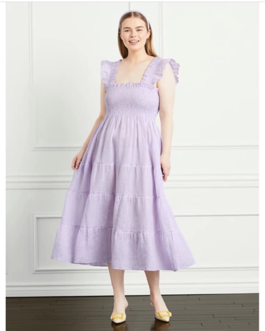 Hill House Lilac Linen Nap Dress - Image 2