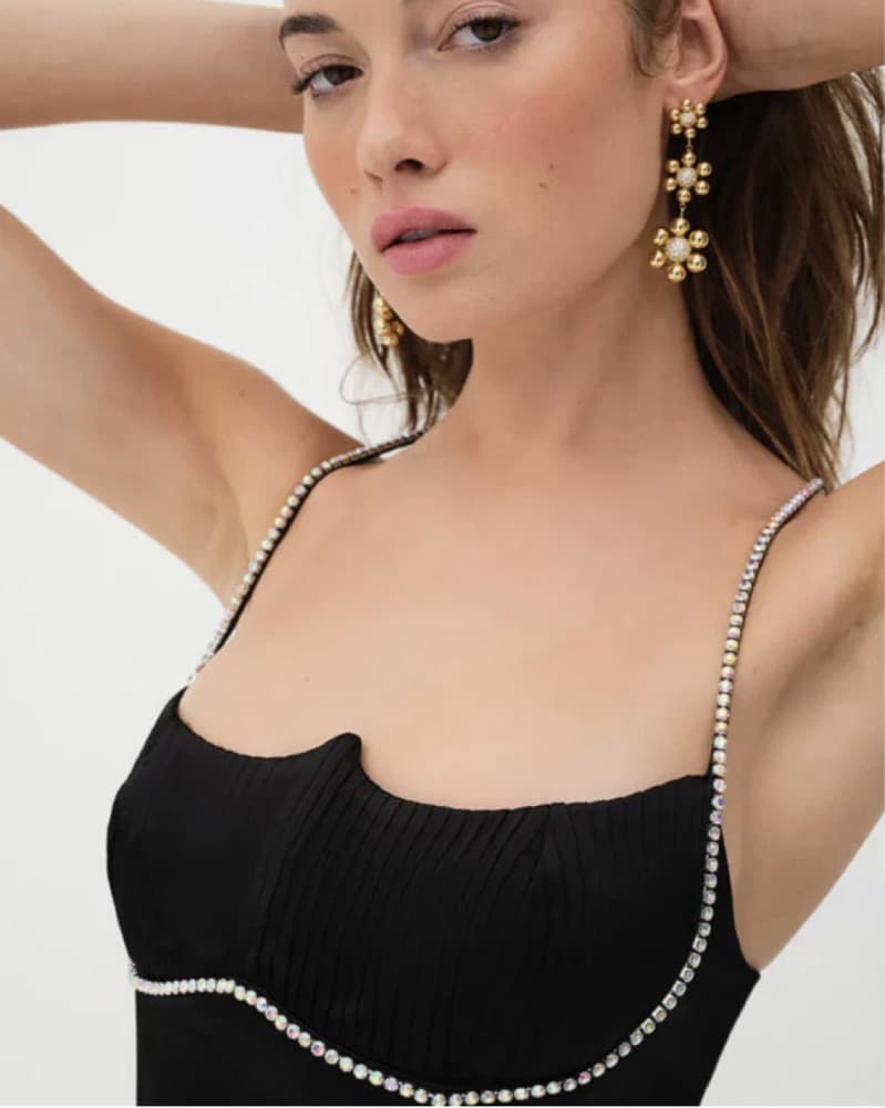 For Love & Lemons black Elora mini dress - Image 3