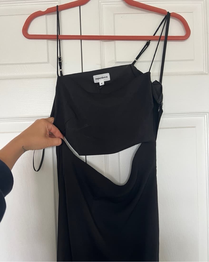 NWT Black Long Dress Wtih Cutout  - Image 1