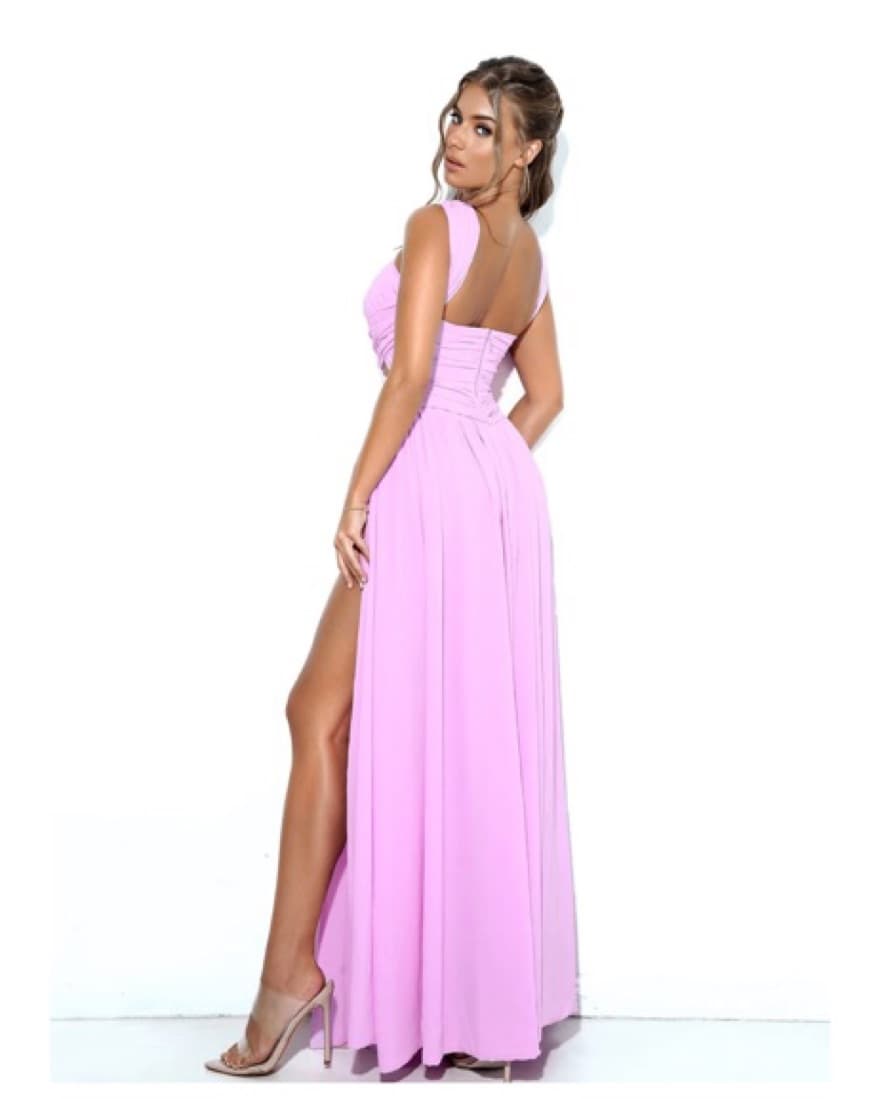 Miss Circle Lavender/Pink Cut Out Dress - Image 3