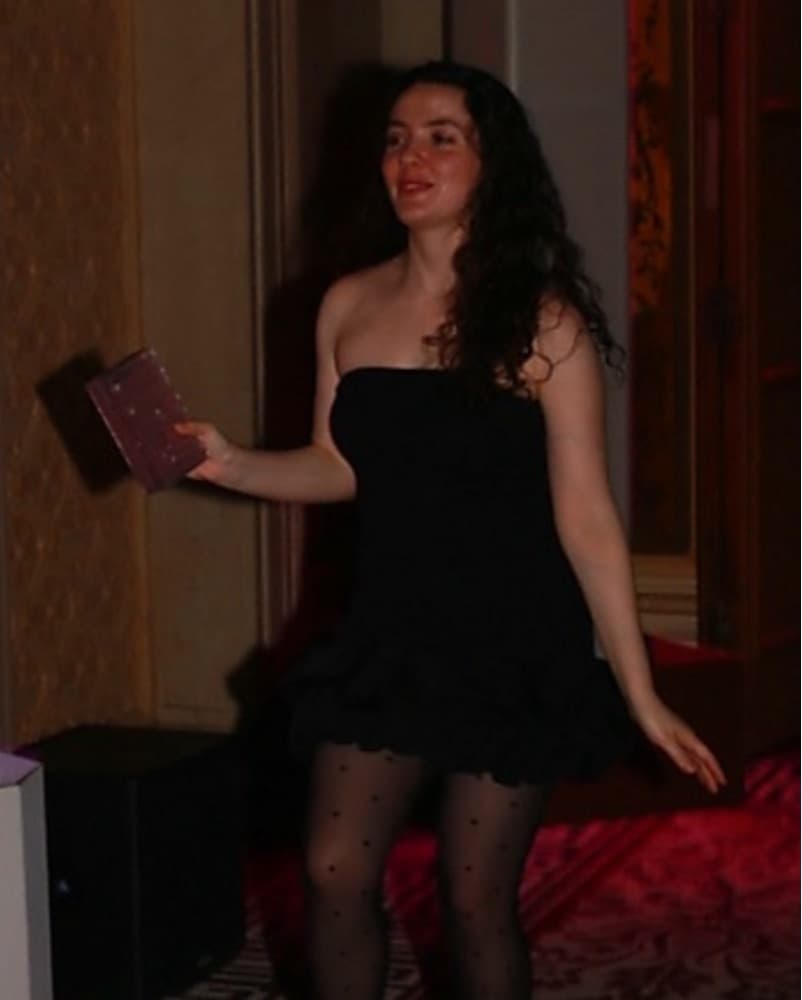 Misha Saphira Mini Dress With Bubble Hem - Image 3