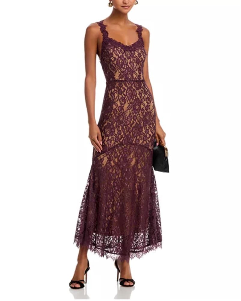 AQUA Lace Maxi Dress - Image 2
