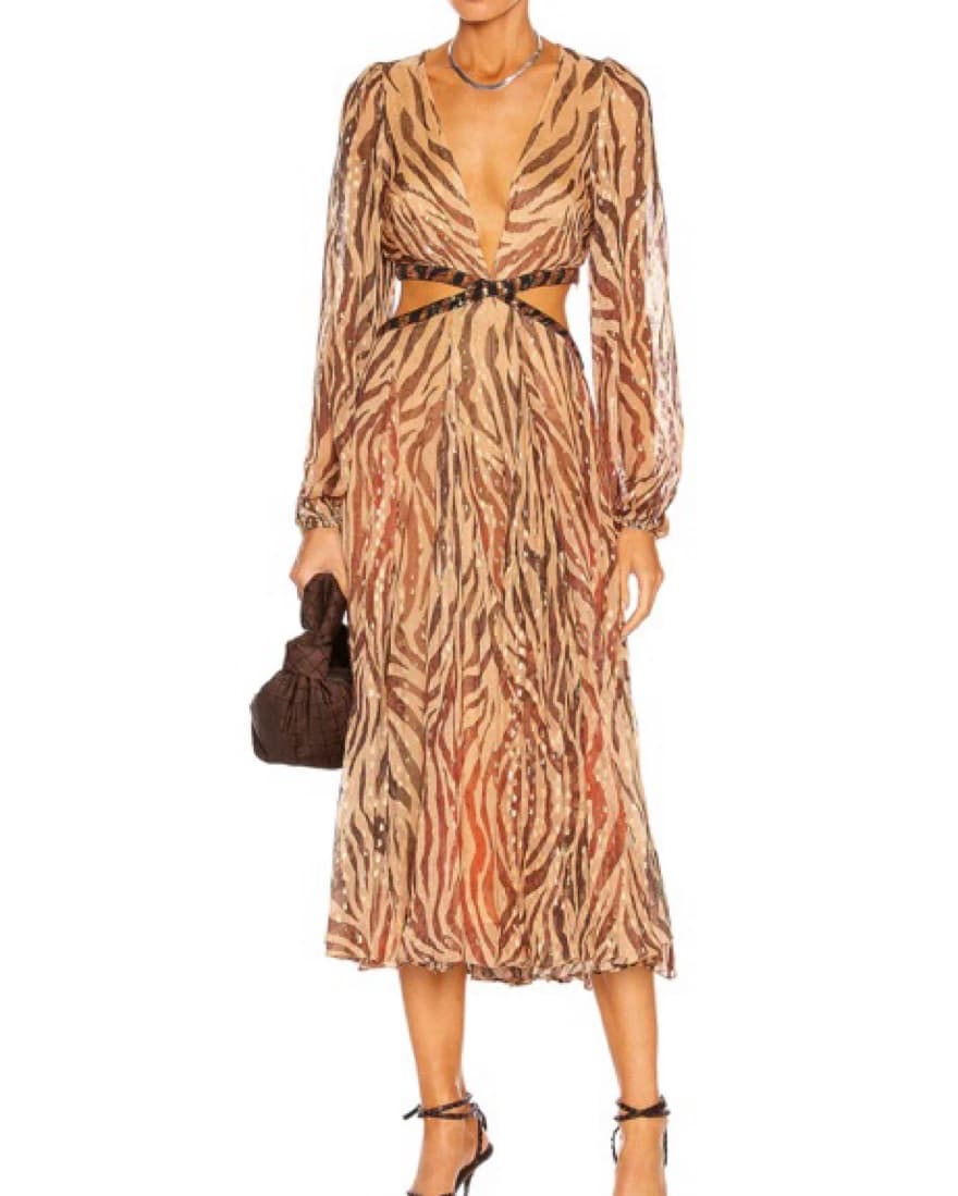 Animal Print Midi Dress - Image 2