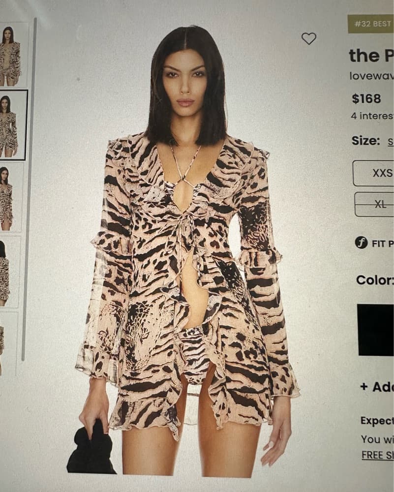 Printed Swimsuit Coverup - Image 1