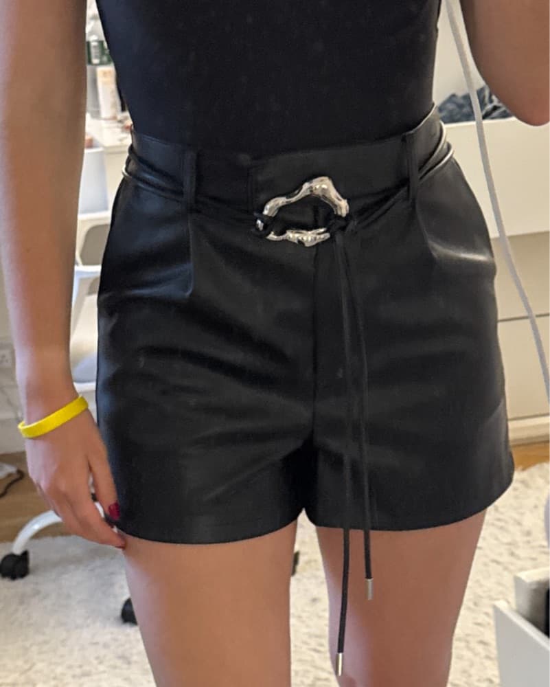 Steve Madden Leather Shorts - Image 1