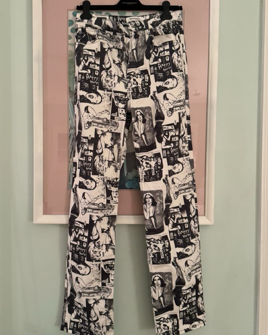 Reformation Comic Print Jeans - Image 4