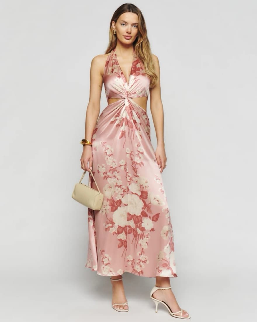 Reformation Nerida Silk Dress - Image 2