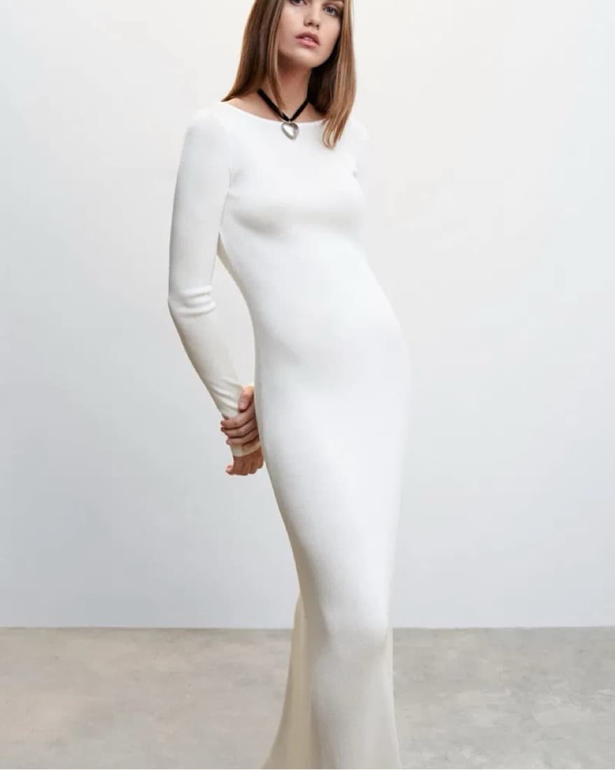 Camille X Mango White Maxi Dress - Image 1