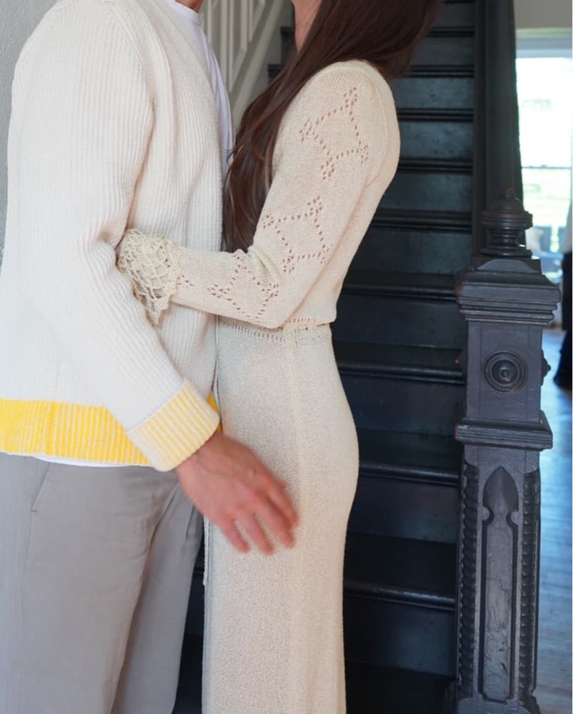 1960s Vintage Crochet Maxi Dress - Image 3