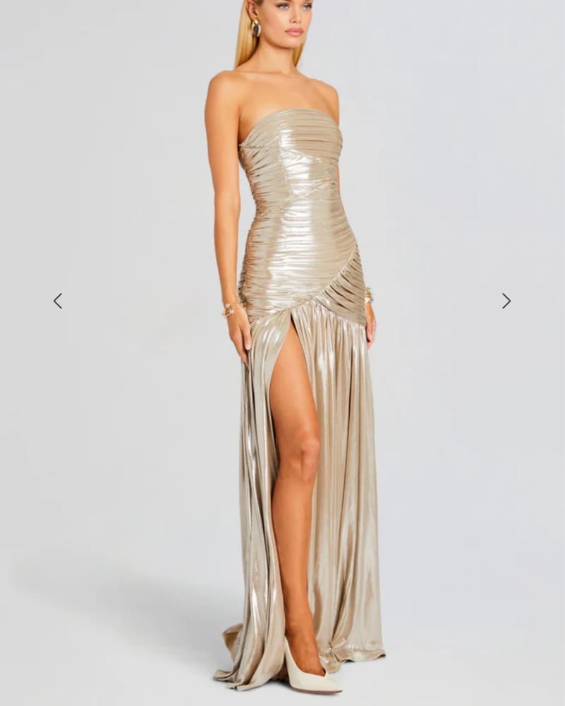 Champagne Gold Retrofete Dress - Image 2