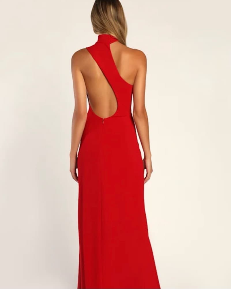 Stunning Red Formal Maxi Dress - Image 4
