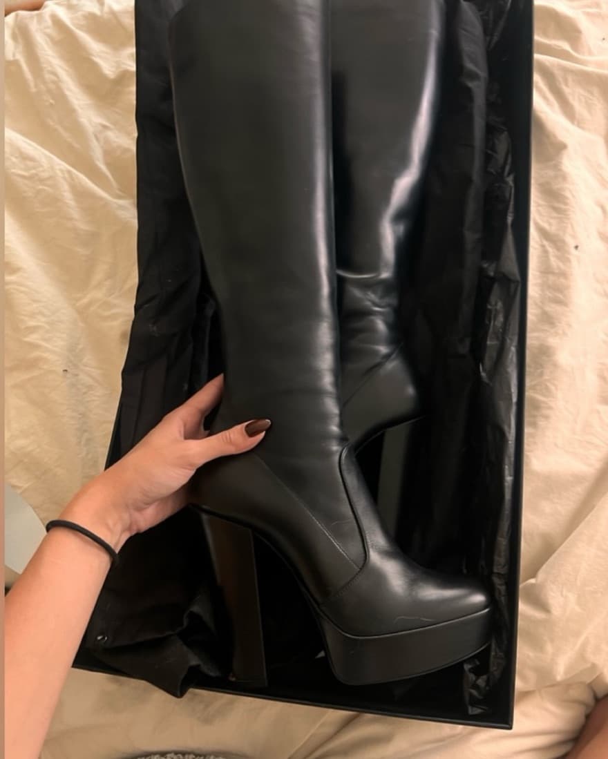 Saint Laurent Knee High Boots - Image 2