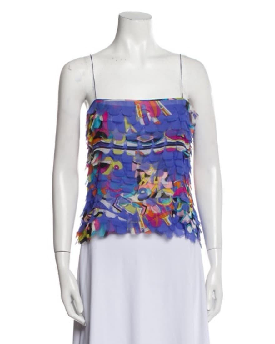 Vintage Emilio Pucci Silk Printed Top - Image 1