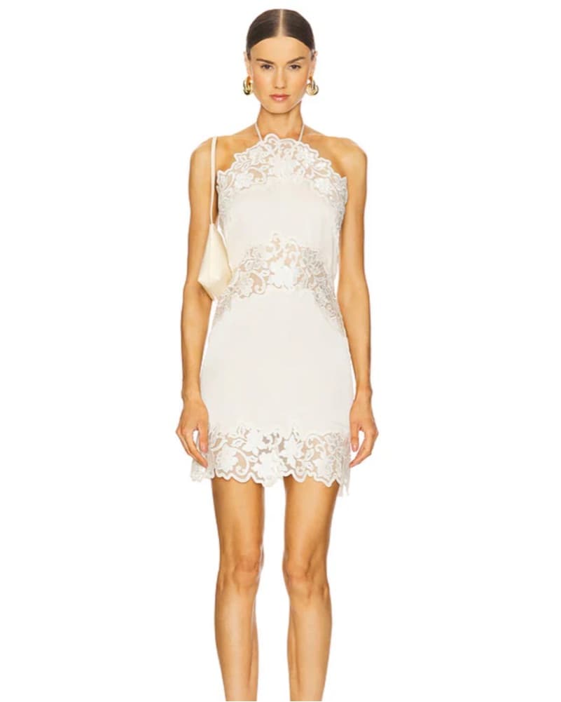 Elegant Lace Halter Dress - Image 1