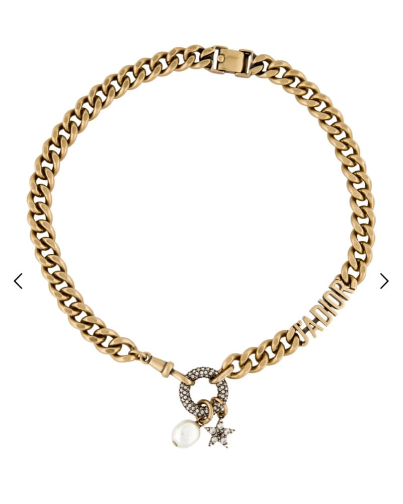 Dior Faux Pearl Crystal J'Adior Necklace - Image 1