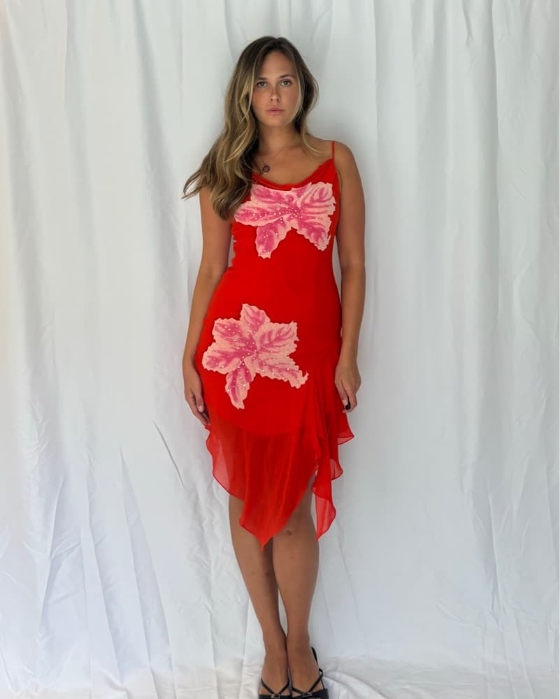 100% Silk Italian Vintage Dress  - Image 1