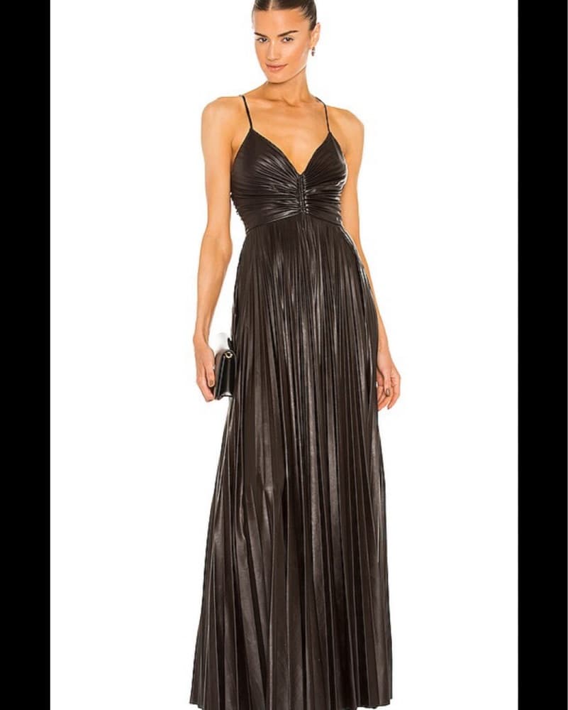 ALC Faux Leather Gown - Image 1