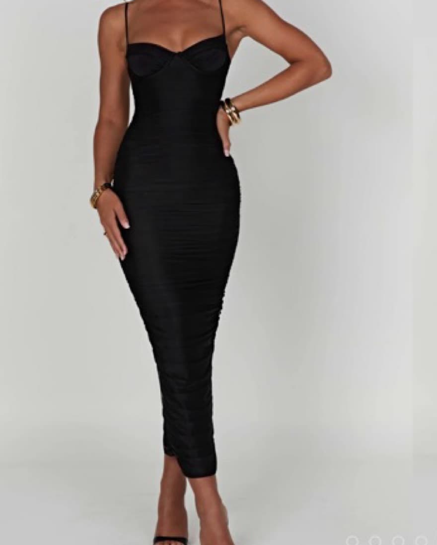 ROCHELLE MAXI DRESS - BLACK - Image 4