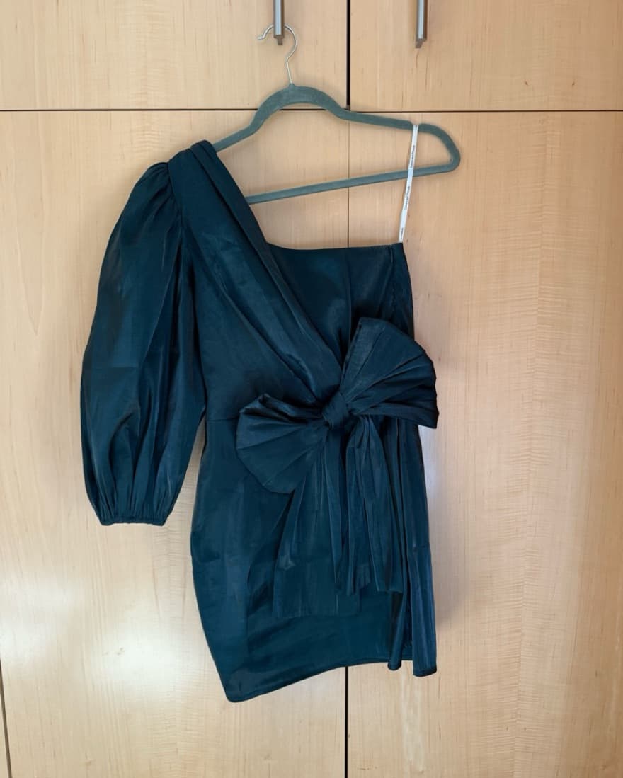 Lovers + Friends Green Bow Dress - Image 1
