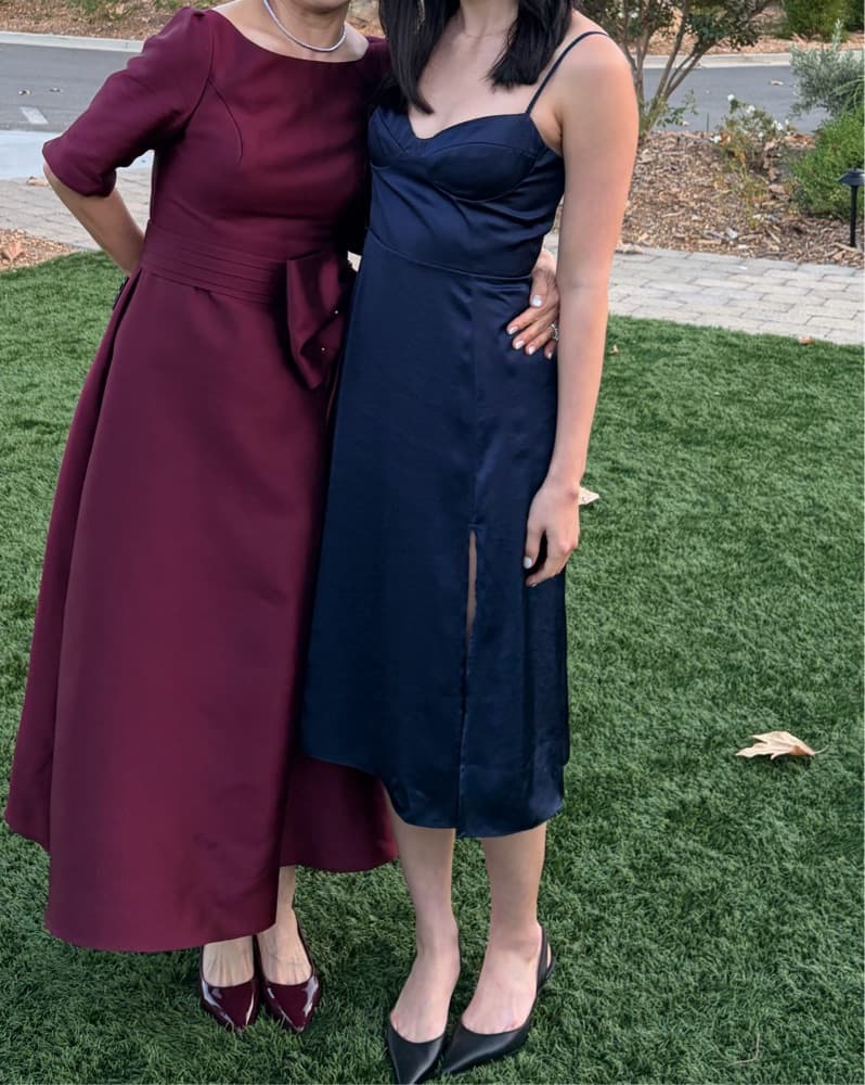 Wilfred Navy Cocktail Dress - Image 2