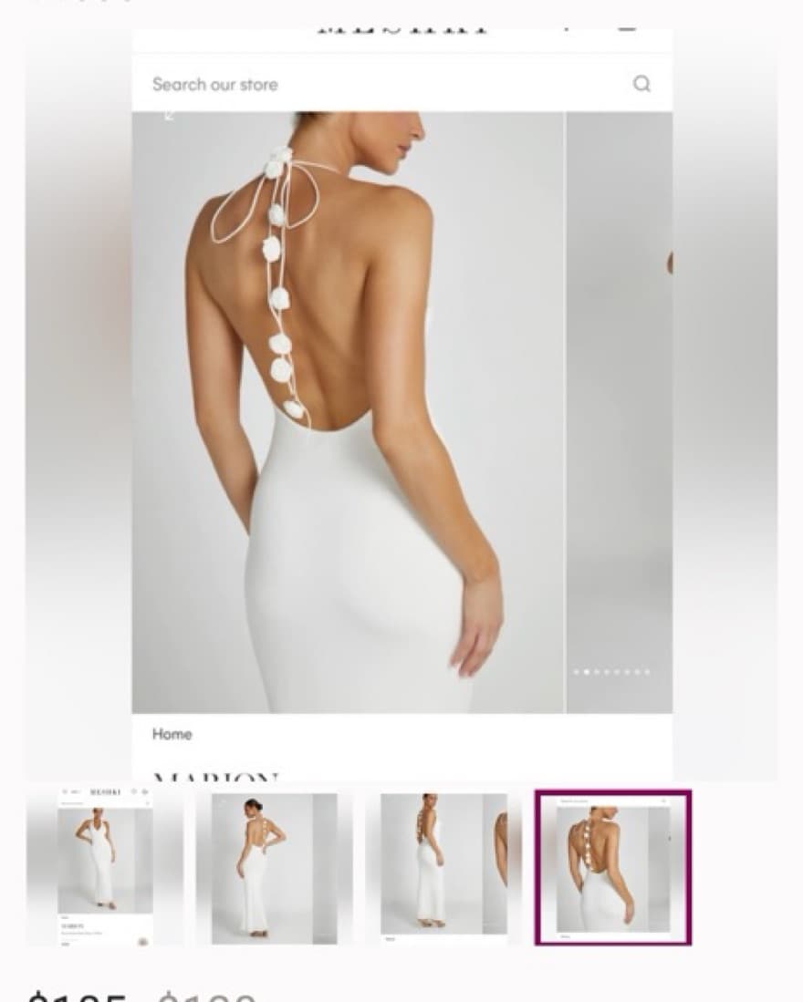 White Meshki Dress  - Image 2