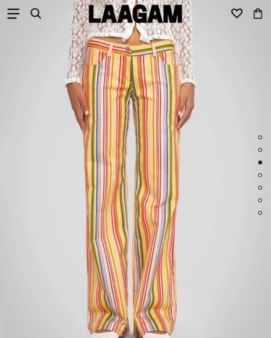 Striped Low Rise Pants LAAGAM - Image 1